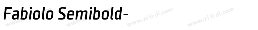Fabiolo Semibold字体转换